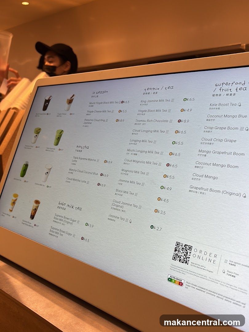 Tea Menu