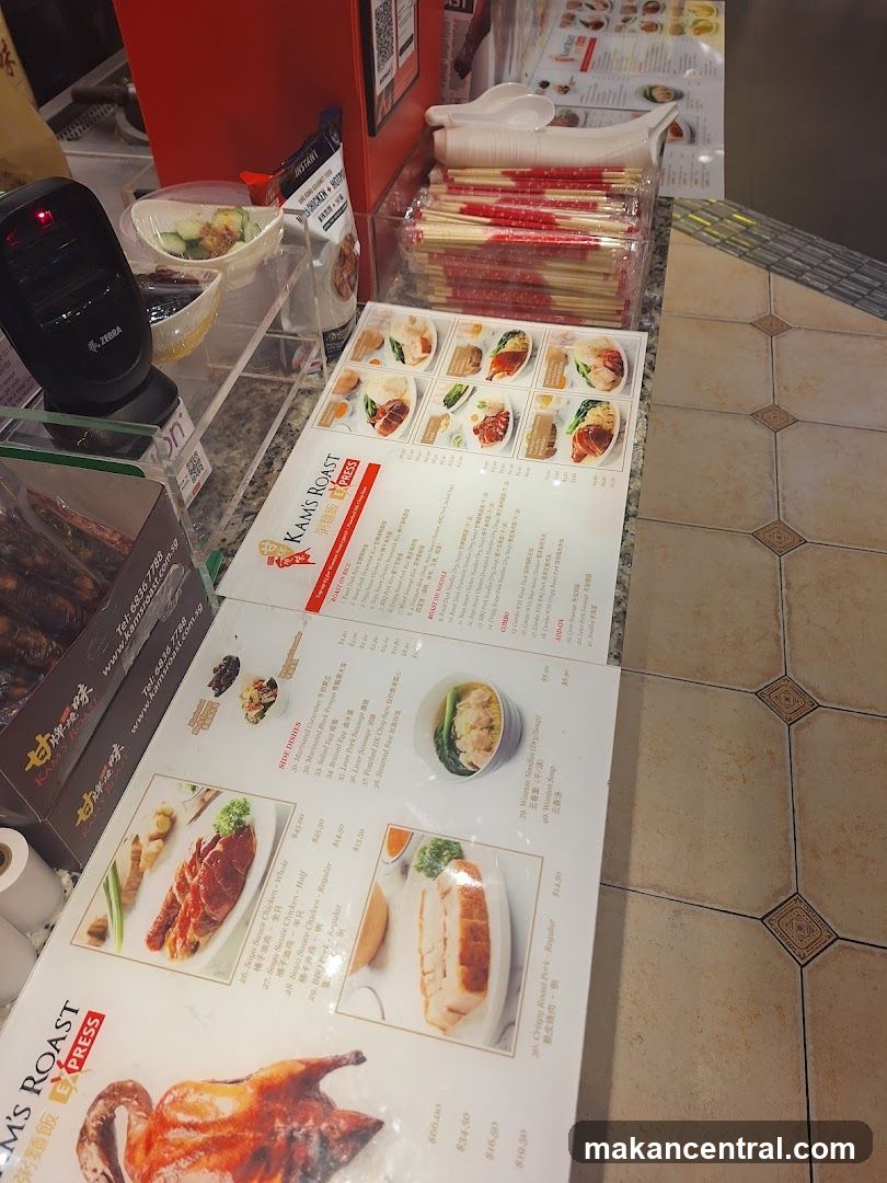 Kam's Roast Express Menu