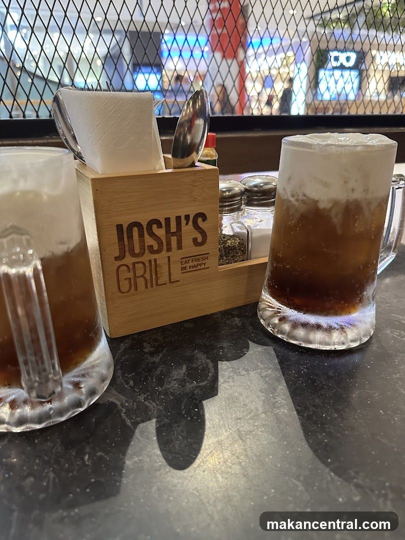Table setting with drinks