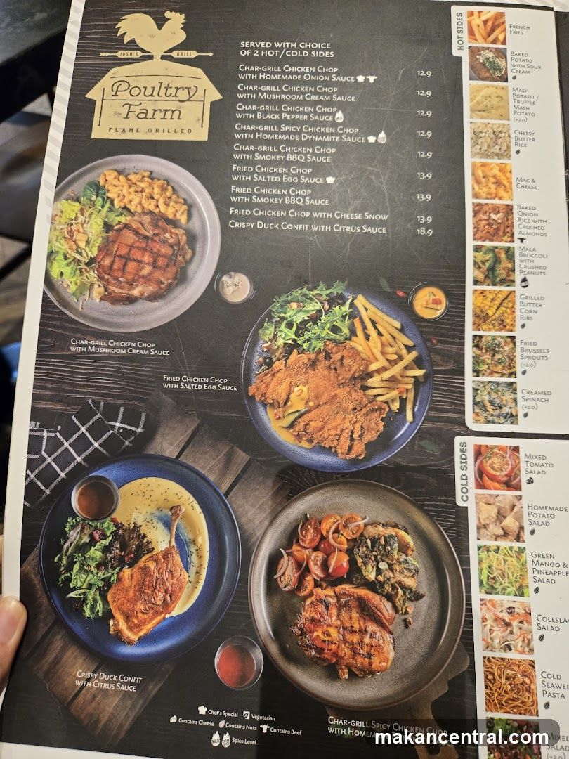 Poultry Farm Menu