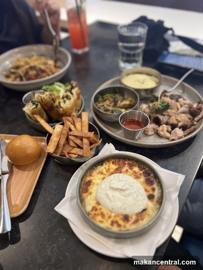 Table with various dishes