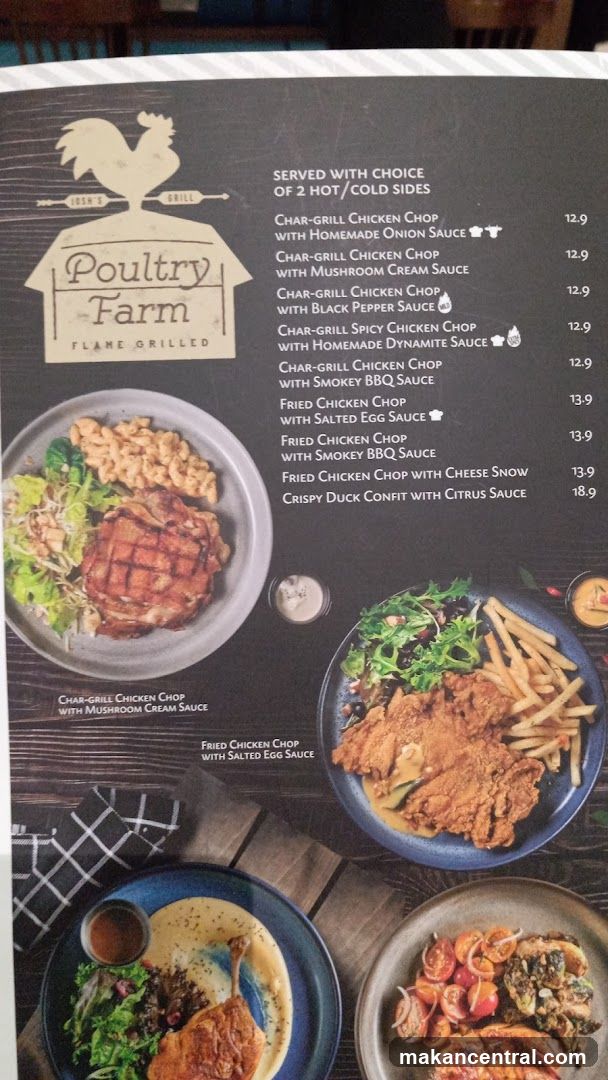 Poultry Farm Flame Grilled Menu