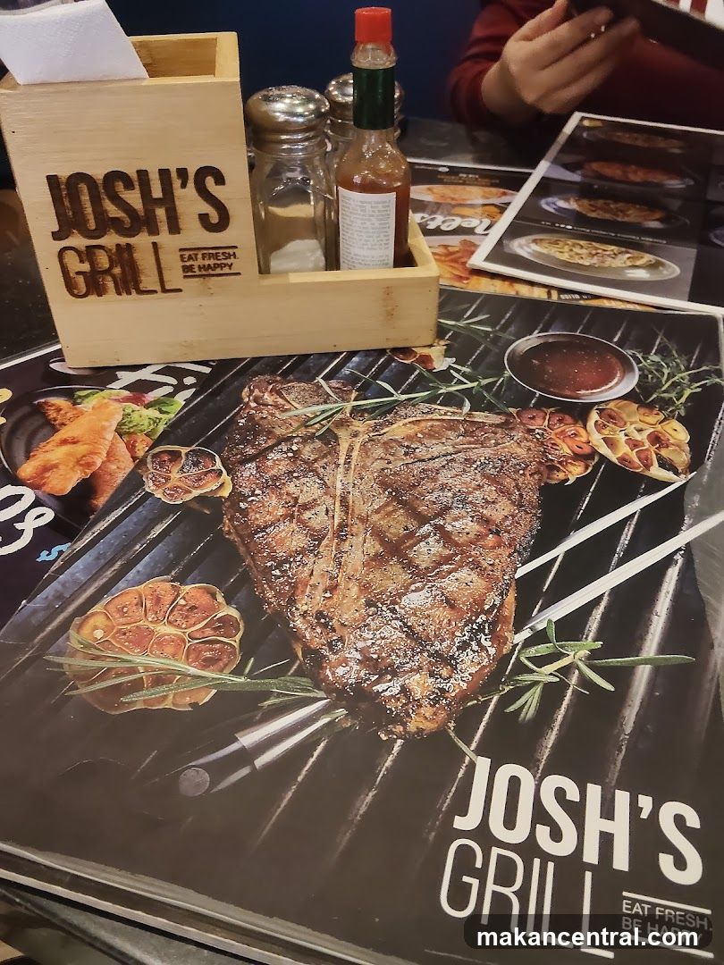 Josh's Grill Interior Table Setup