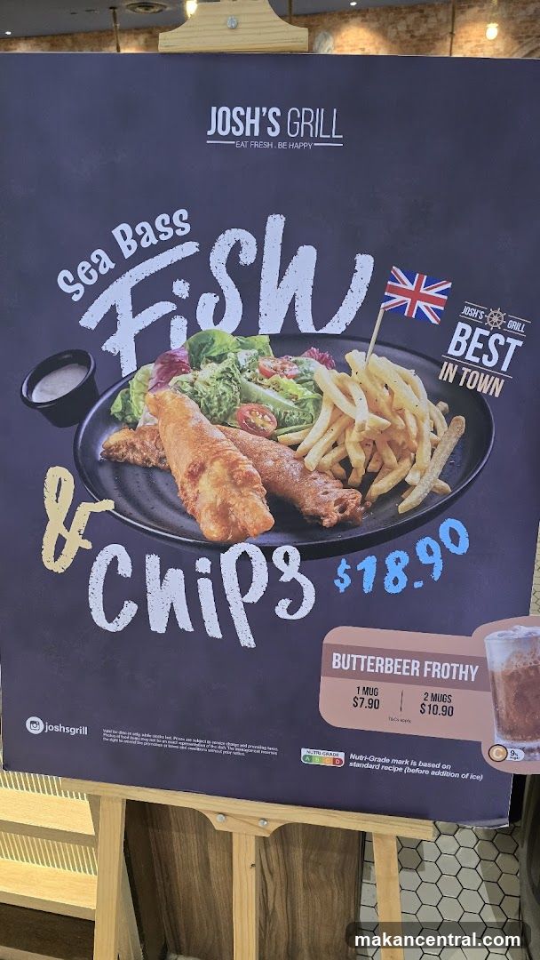 Josh's Grill promotional poster