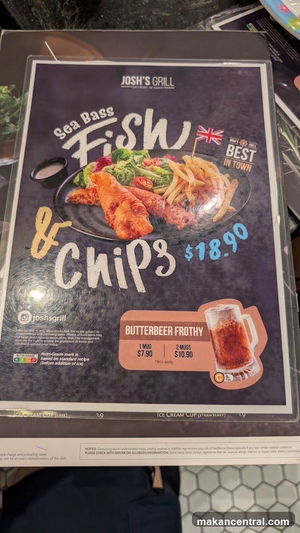 Josh's Grill Menu Item