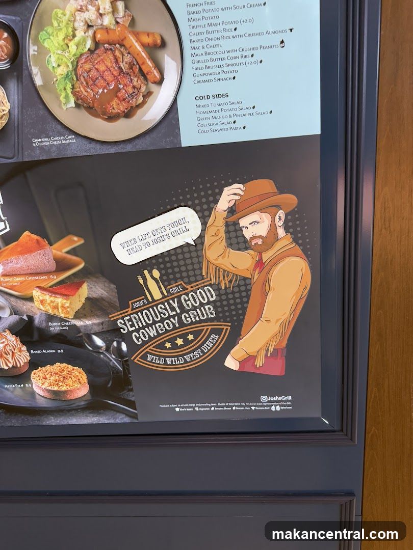 Josh's Grill promotional poster