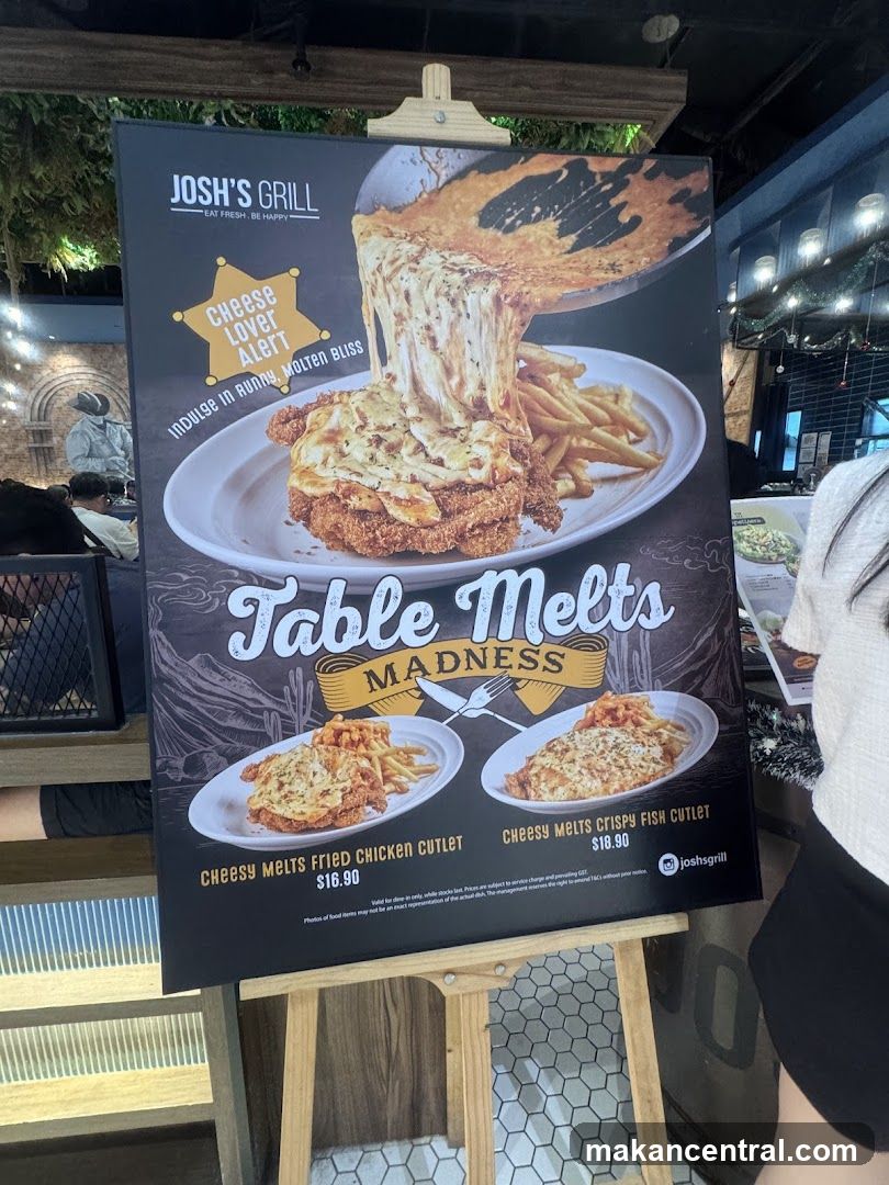 Josh's Grill promotional poster