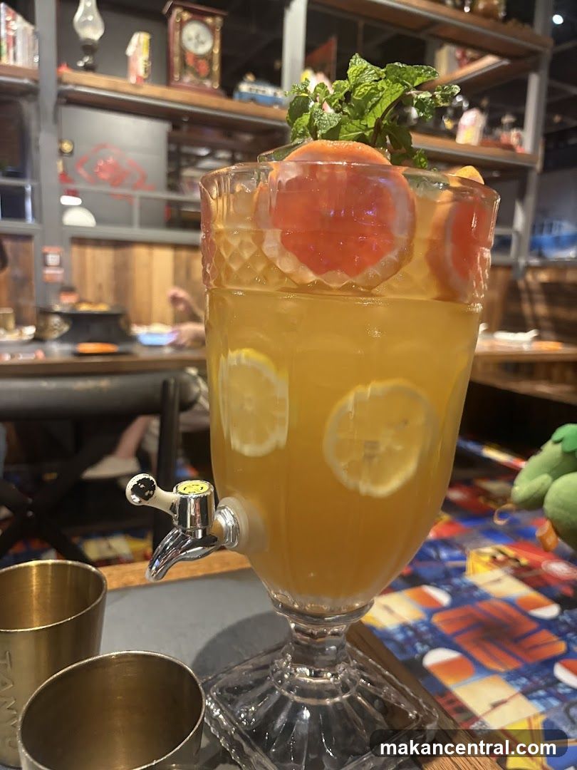 Beverage in restaurant setting
