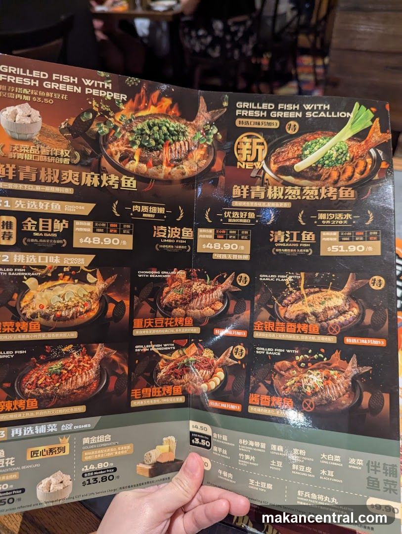 Grilled Fish Menu