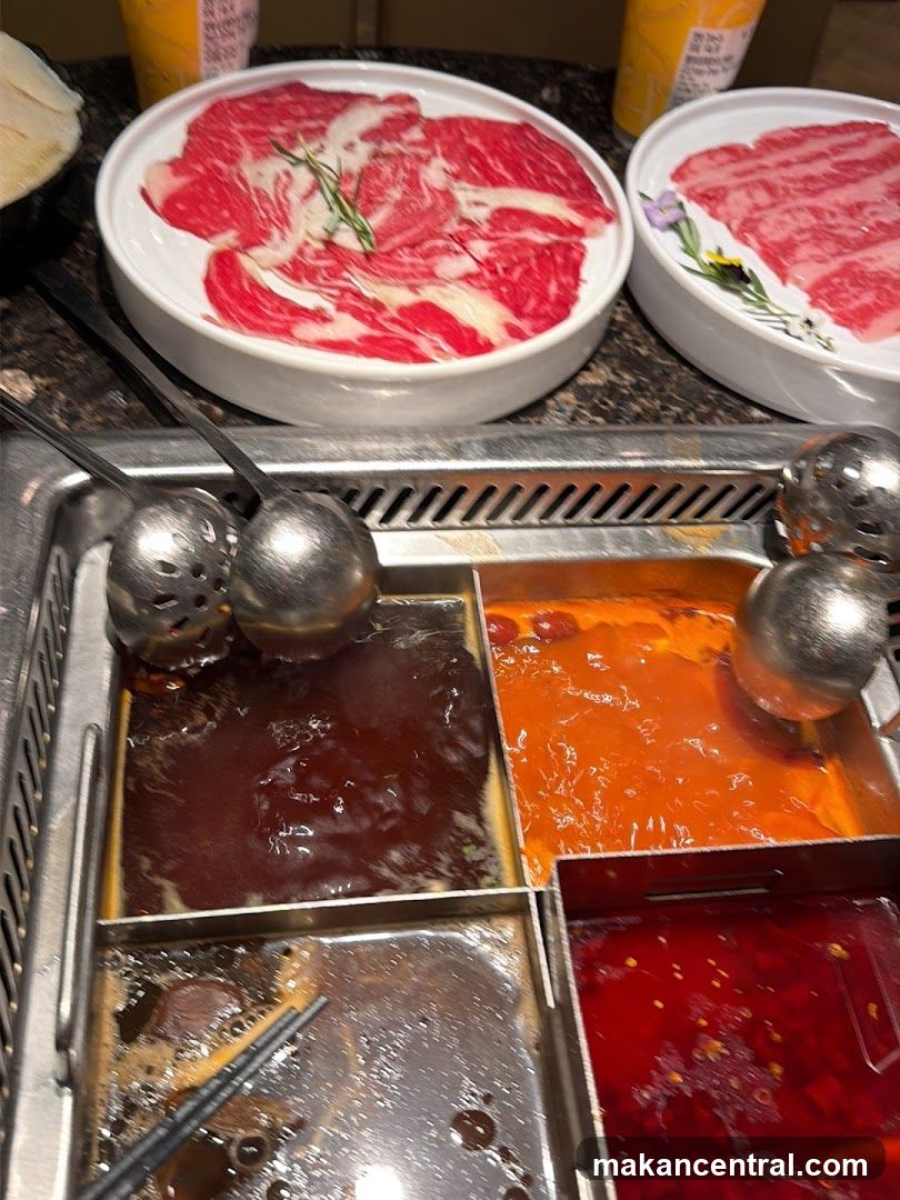 Hot Pot Dining Setup