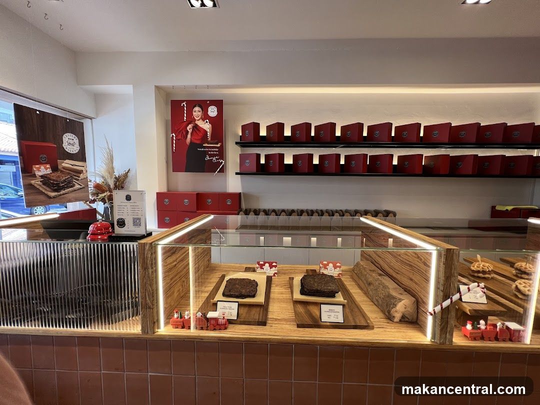 Interior of a bakery or confectionery shop