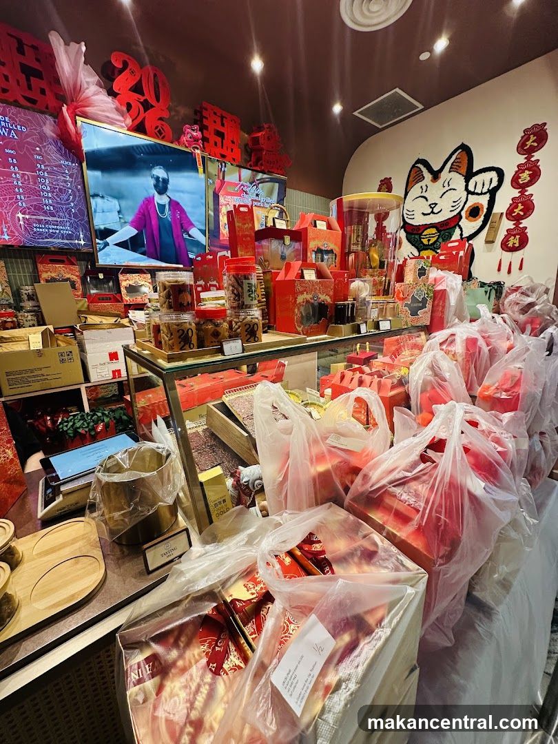 Interior of a festive shop