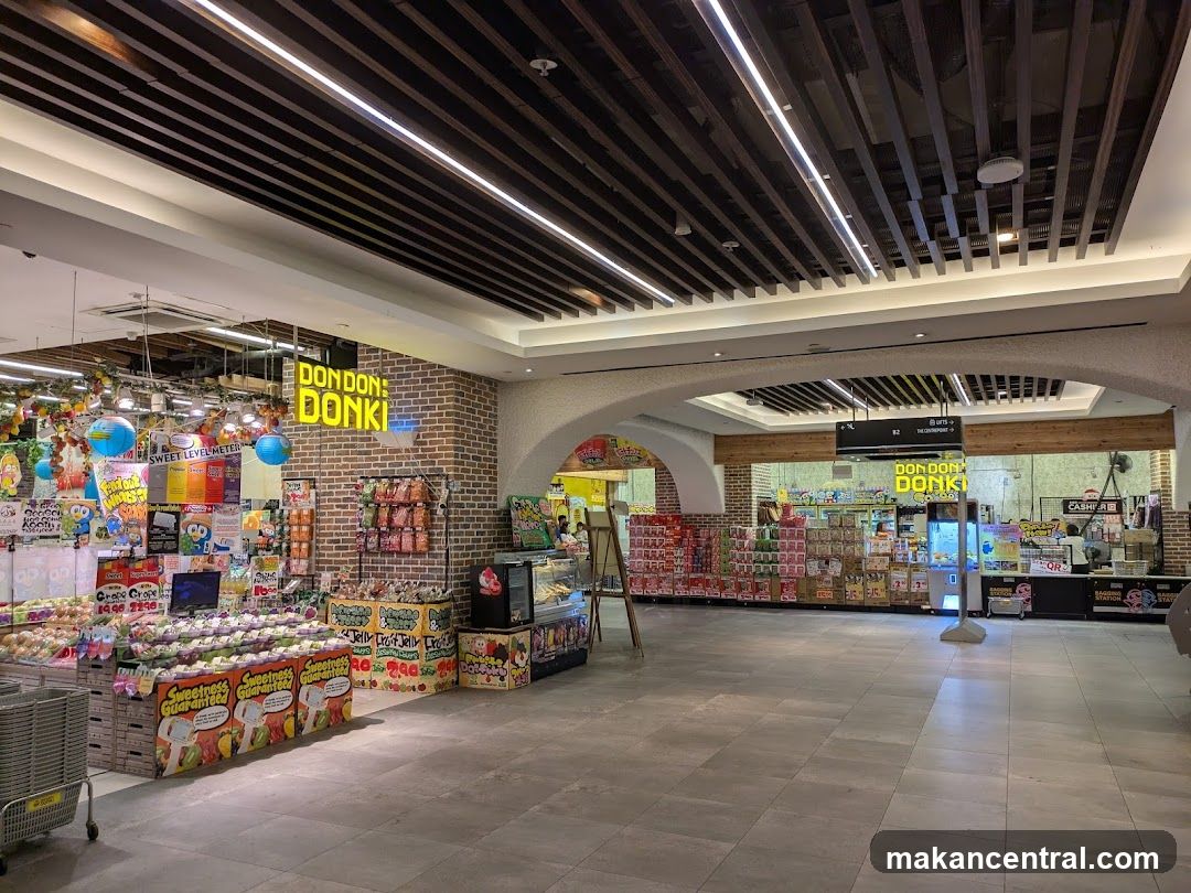 Interior of a retail space with DonDonki store