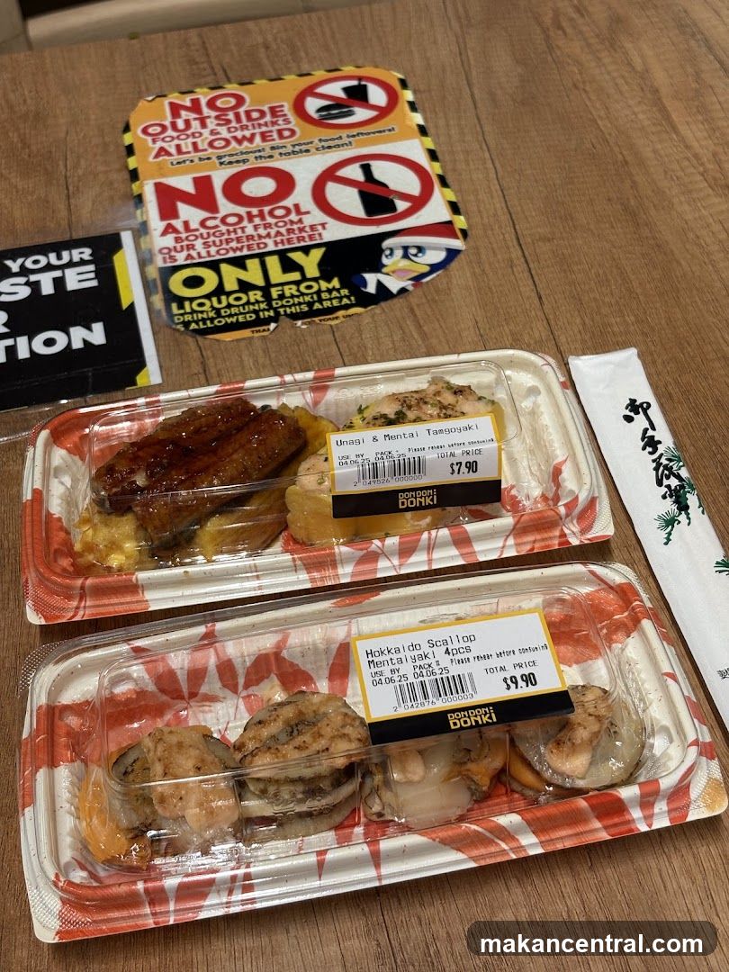 Donki Food Items on Table