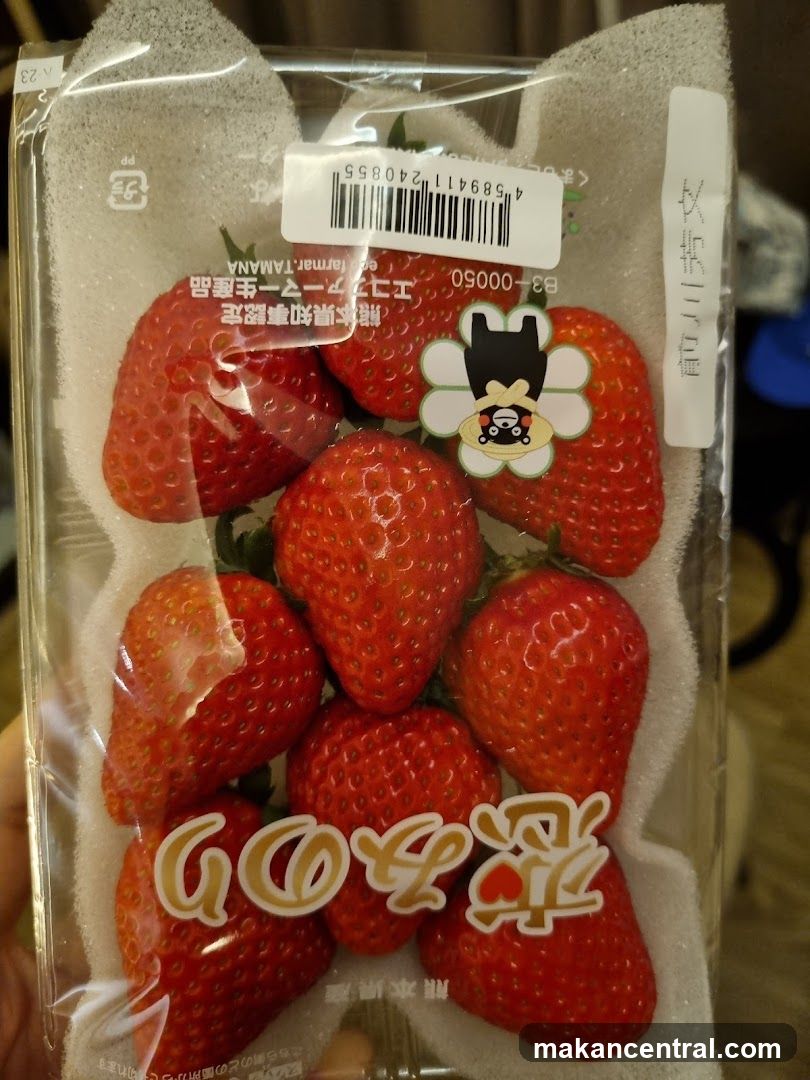 Strawberries in packaging