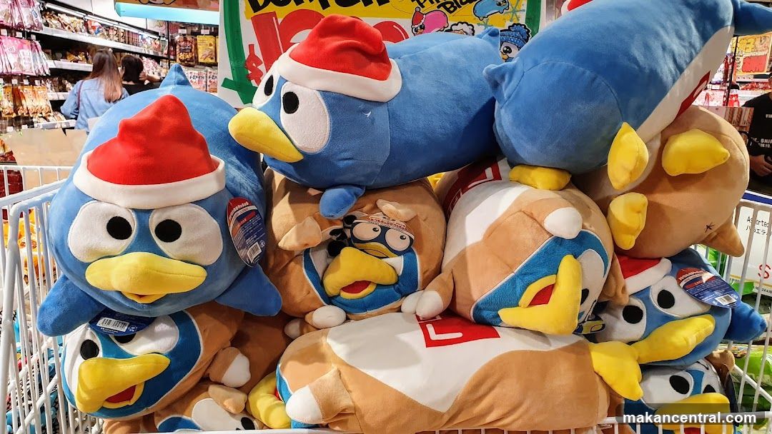 Plush toys display in store