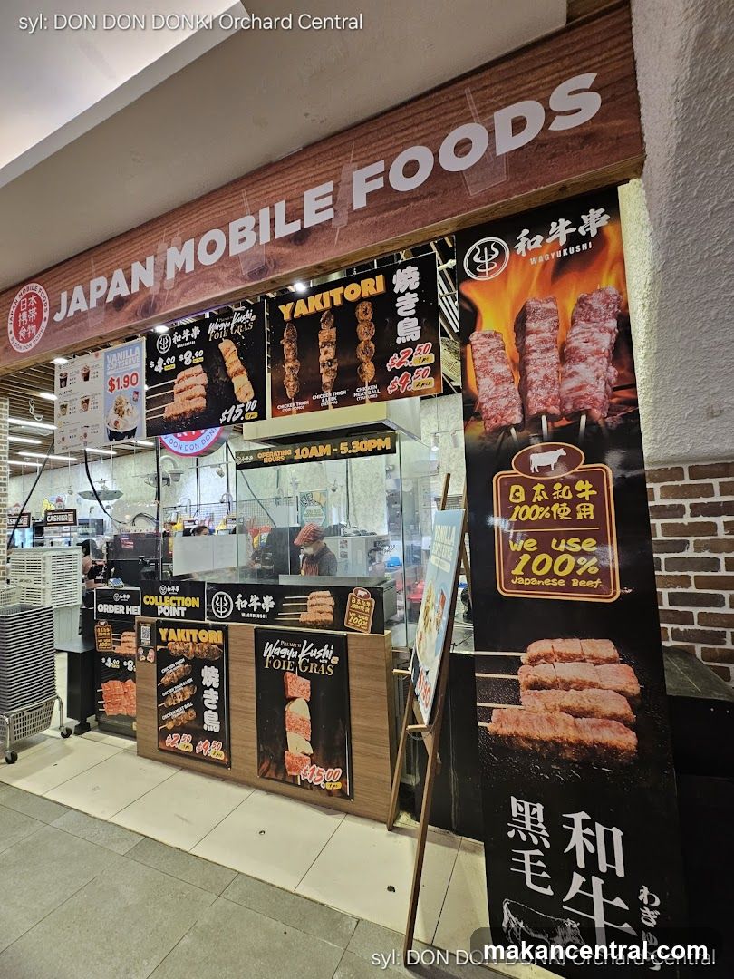 Japan Mobile Foods storefront at DON DON DONKI Orchard Central