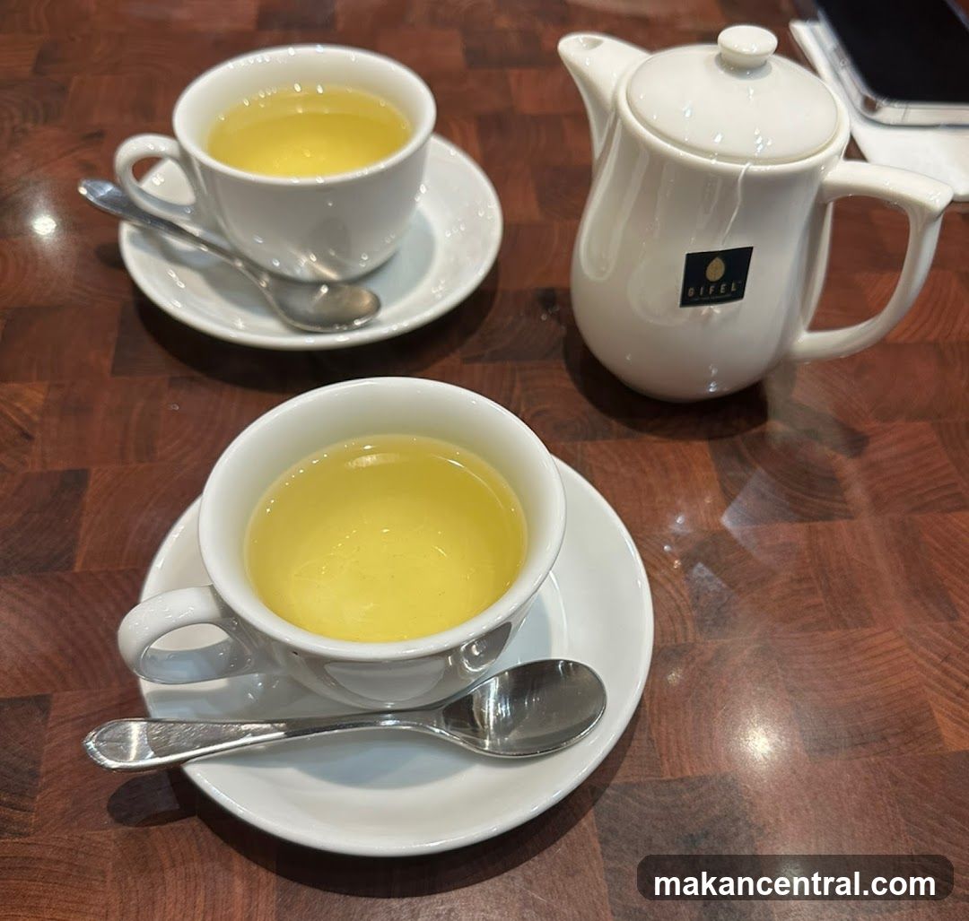 Tea Set on Wooden Table