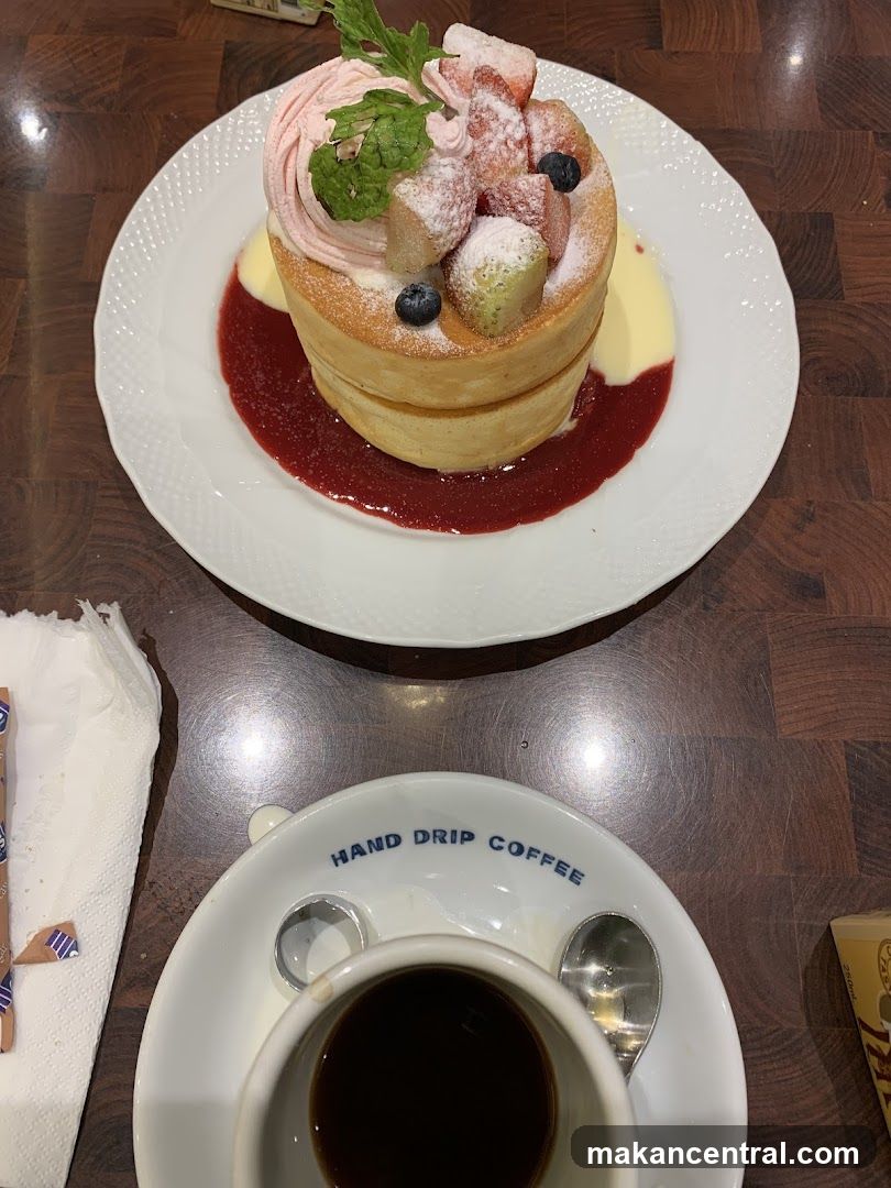 Dessert and Coffee at Restaurant