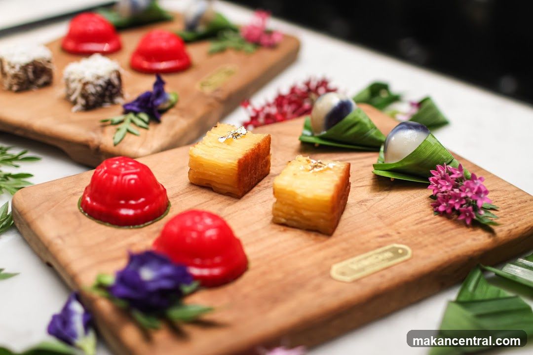 Food Display on Wooden Boards