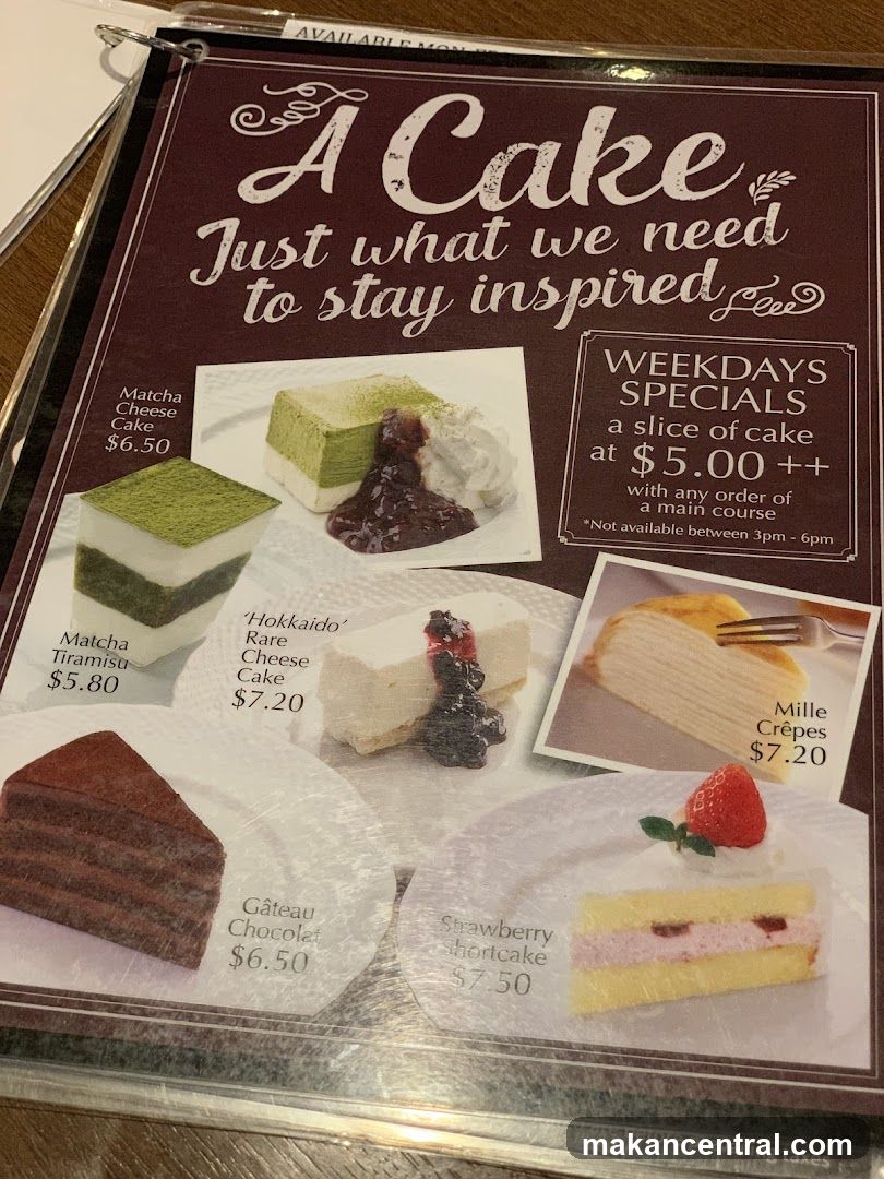 Cake Menu