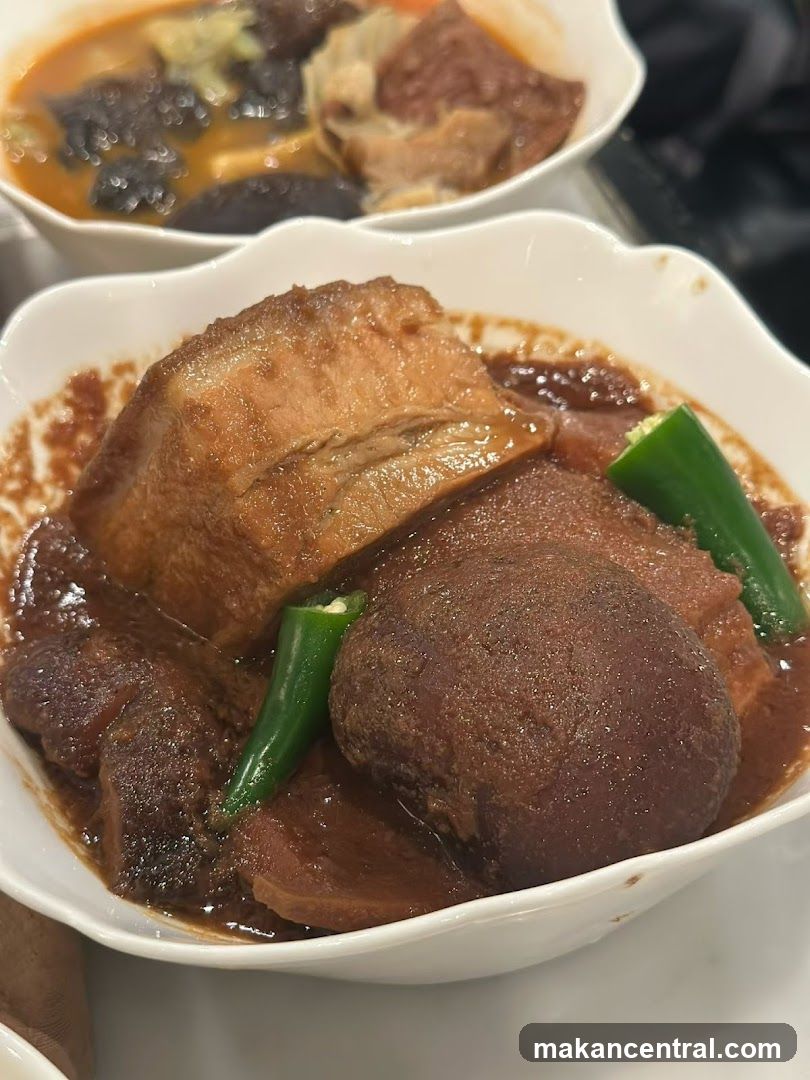 Food dish in white bowl