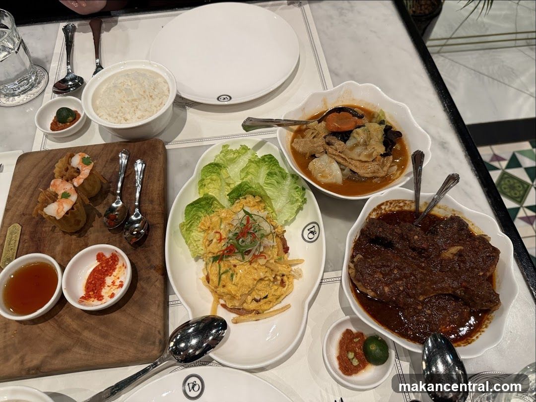 Dining Table with Malaysian Cuisine