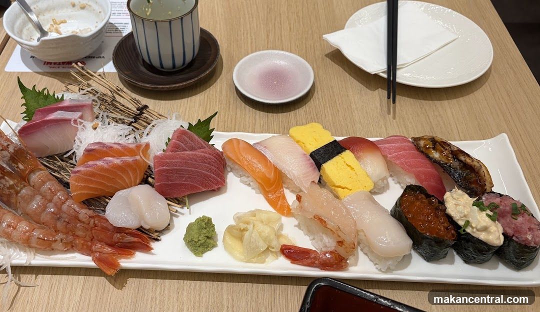 Sushi Platter on Wooden Table