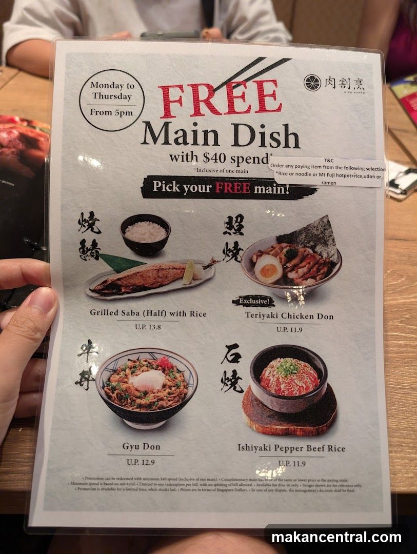Promotional Flyer Held by Customer