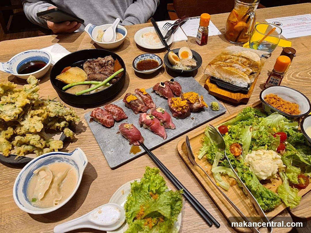 Dining Table with Japanese Cuisine