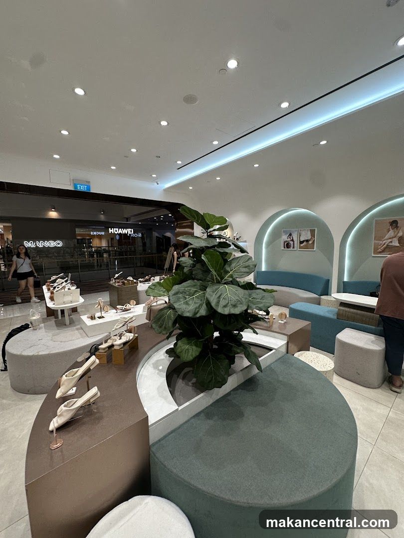 Interior of shopping mall