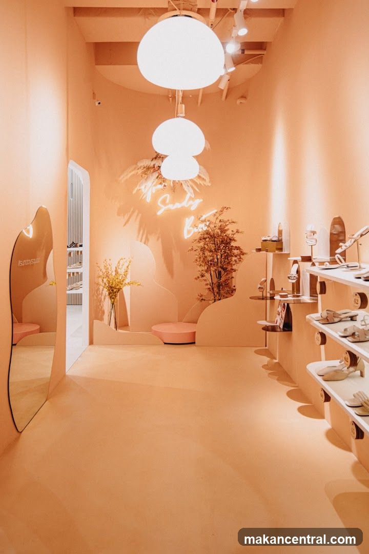 Interior of a retail store
