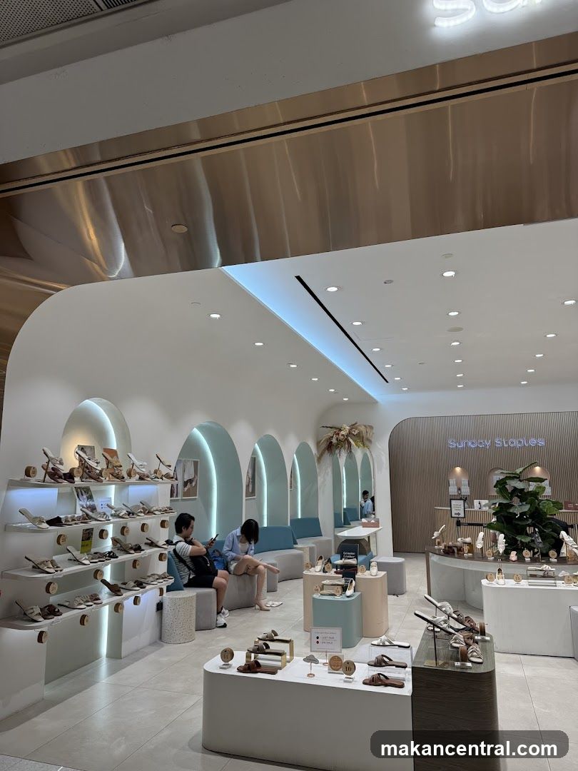 Interior of a retail store