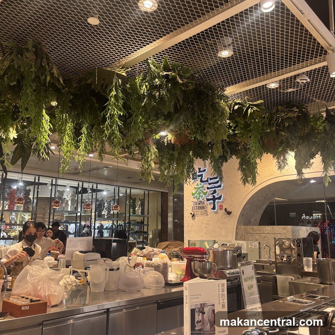 Interior of a tea shop