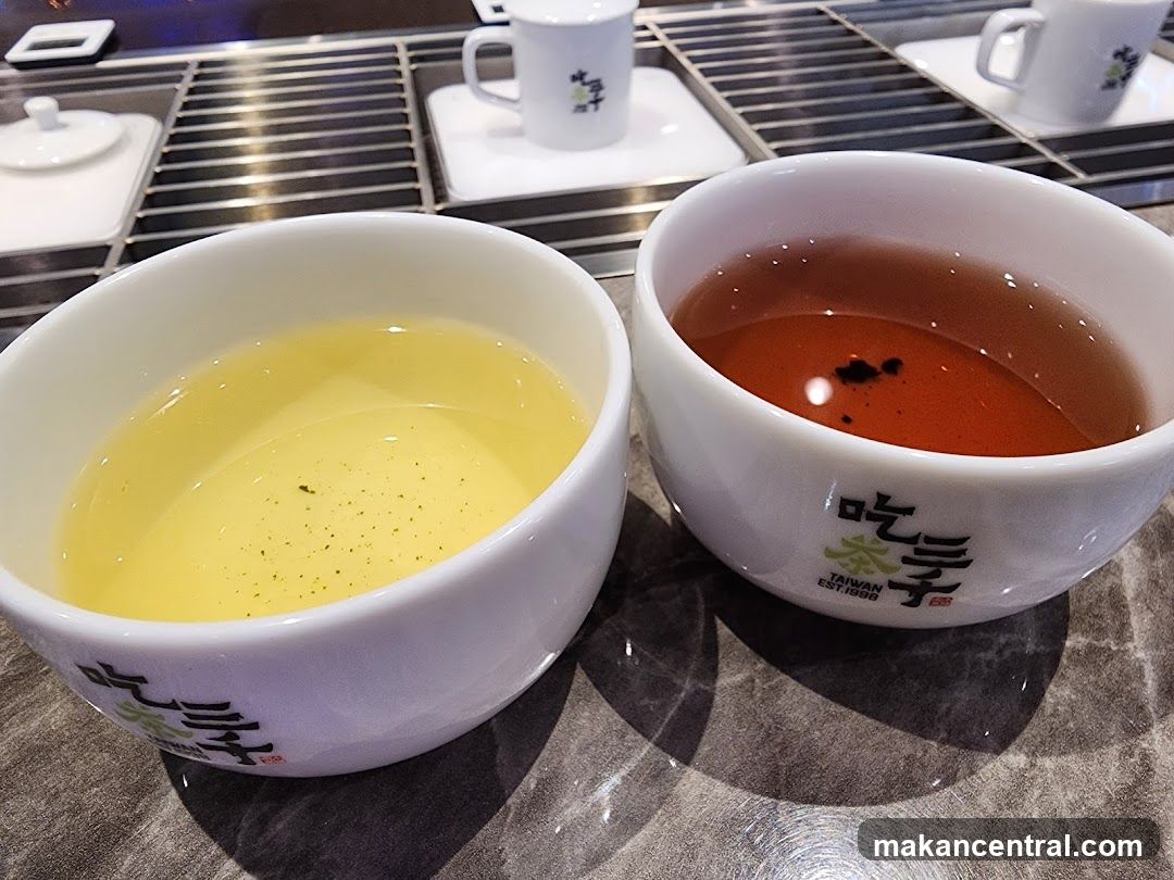 Tea bowls at a tea shop