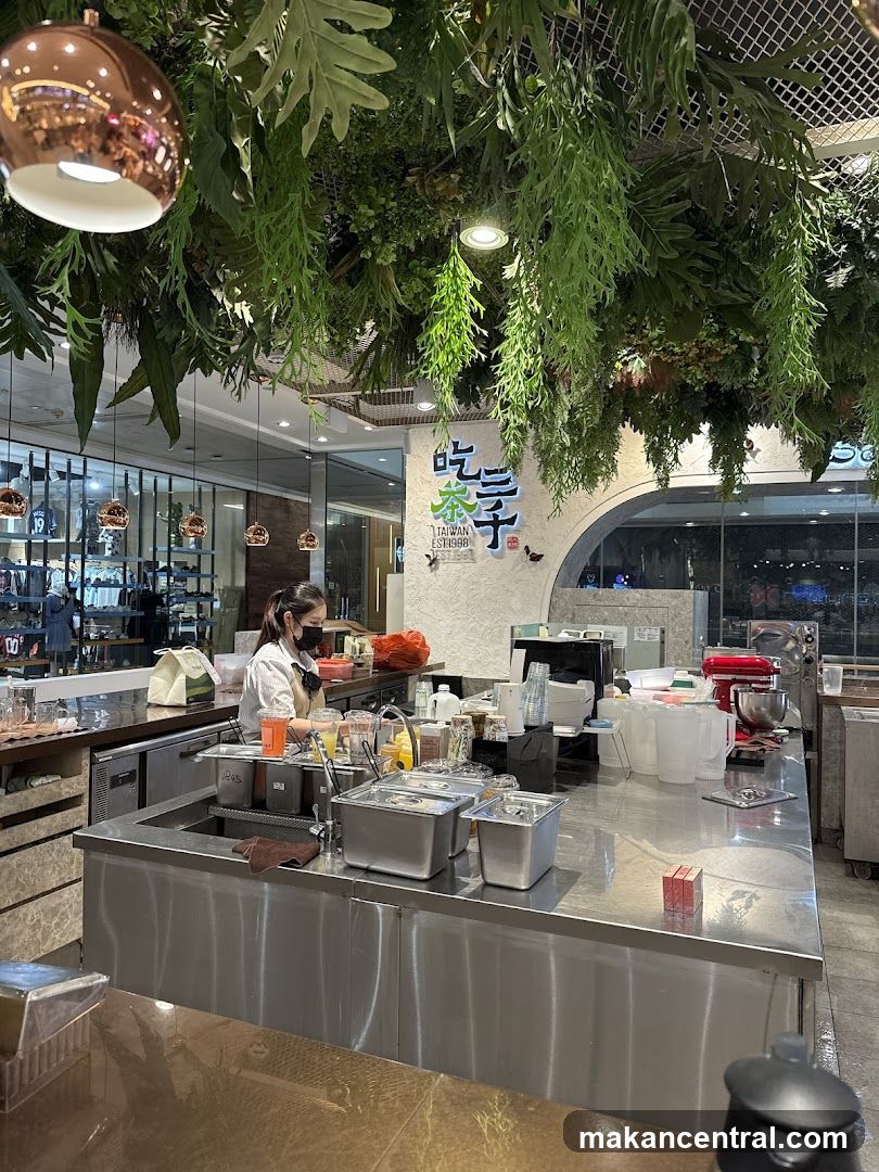 Interior of a tea shop