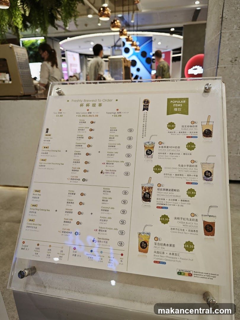 Tea Shop Menu Board