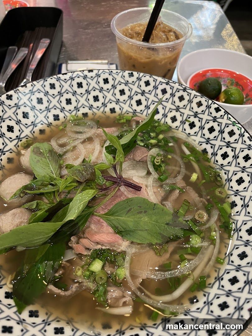 Table Setting with Vietnamese Pho