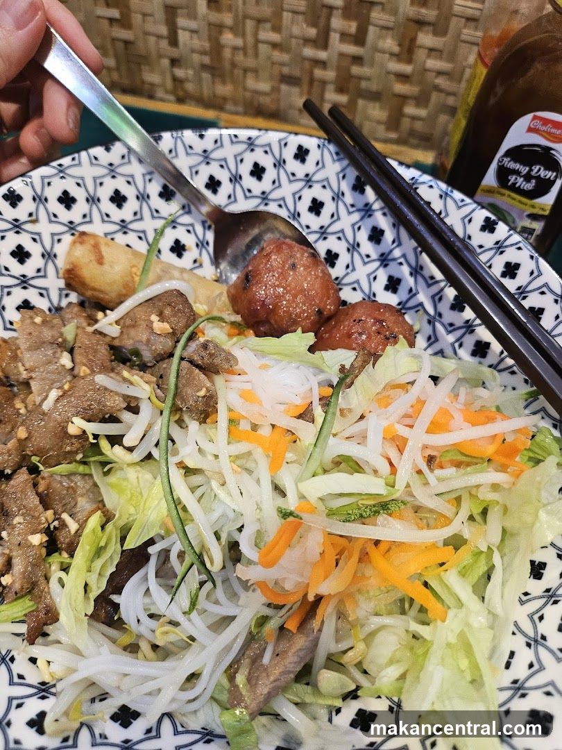 Vietnamese dish served in patterned bowl