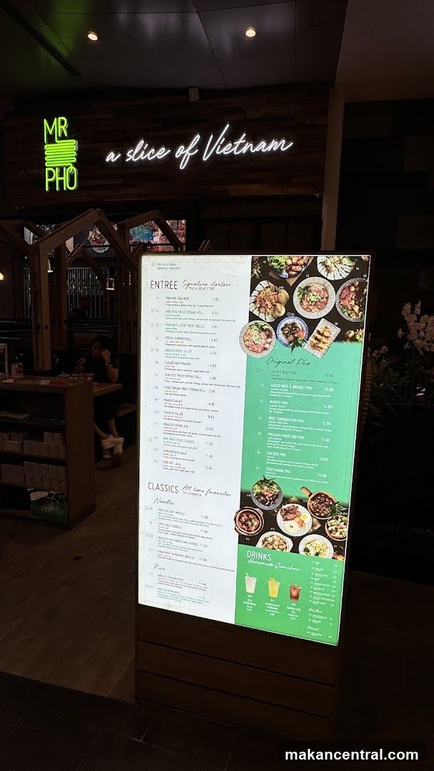 MR PHO - Menu Board
