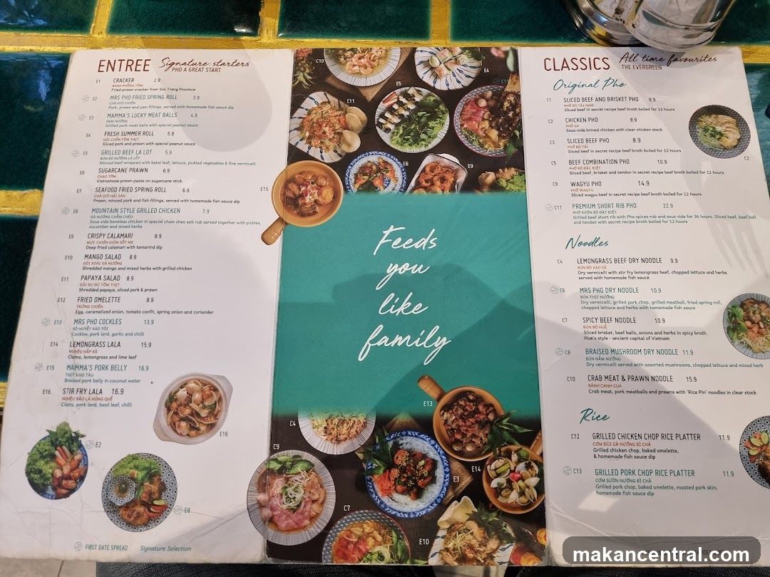 Pho A Great Start Menu