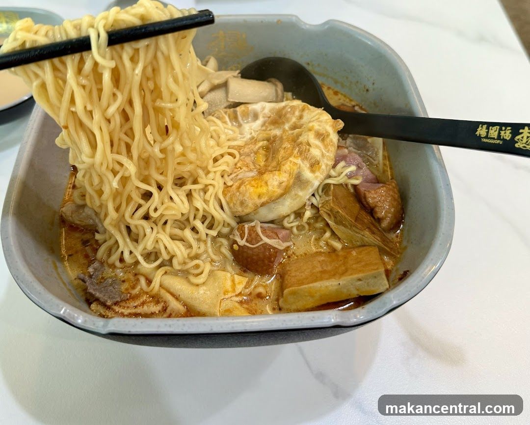 Noodle Bowl with Ingredients