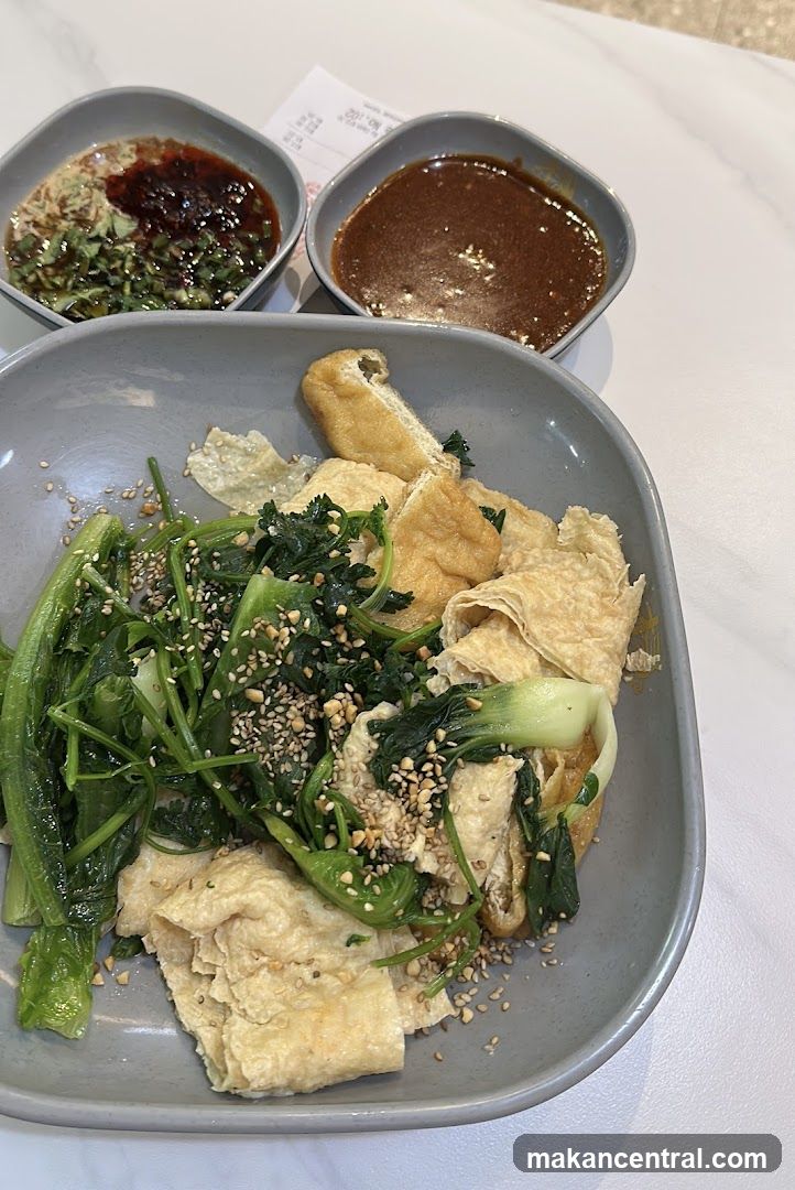 Food Plate with Sauces