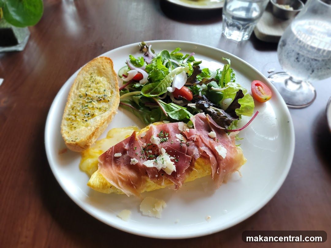 Food Plate on Wooden Table