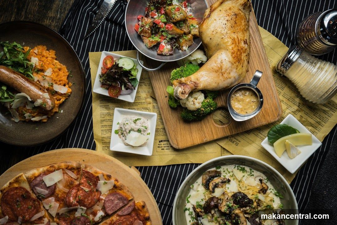 Food Spread on Table