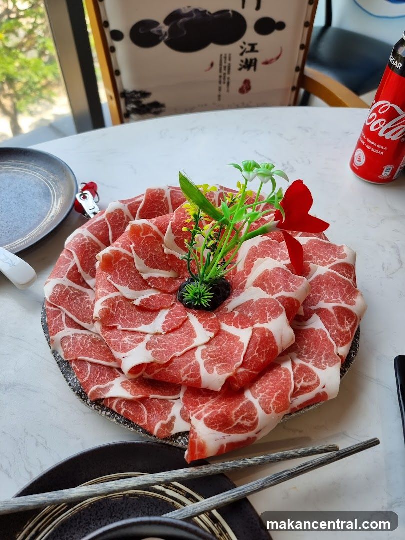 Table Setting with Meat Plate