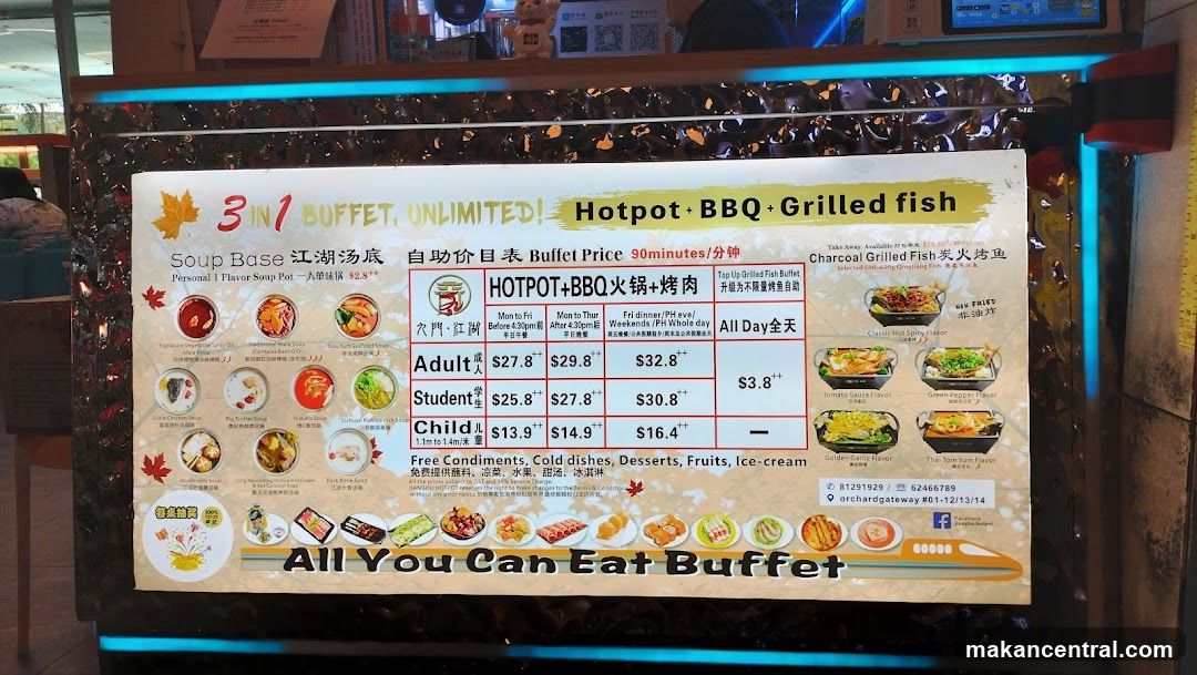 Buffet Price List