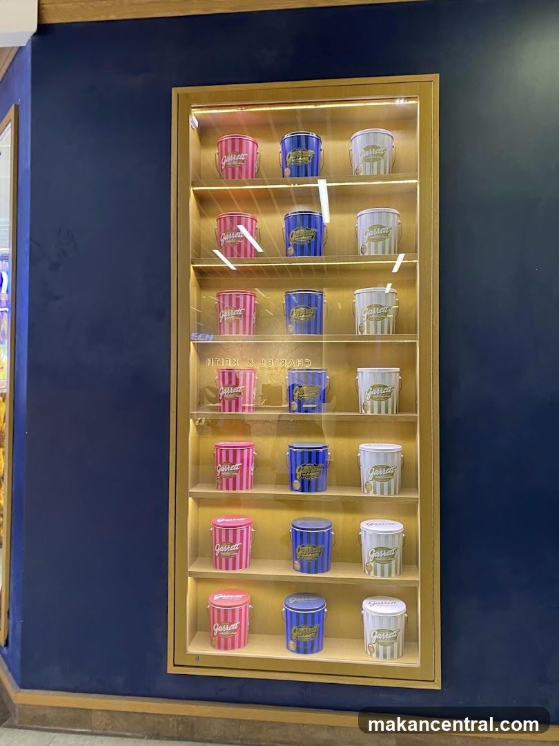 Display of Garrett's Product Containers