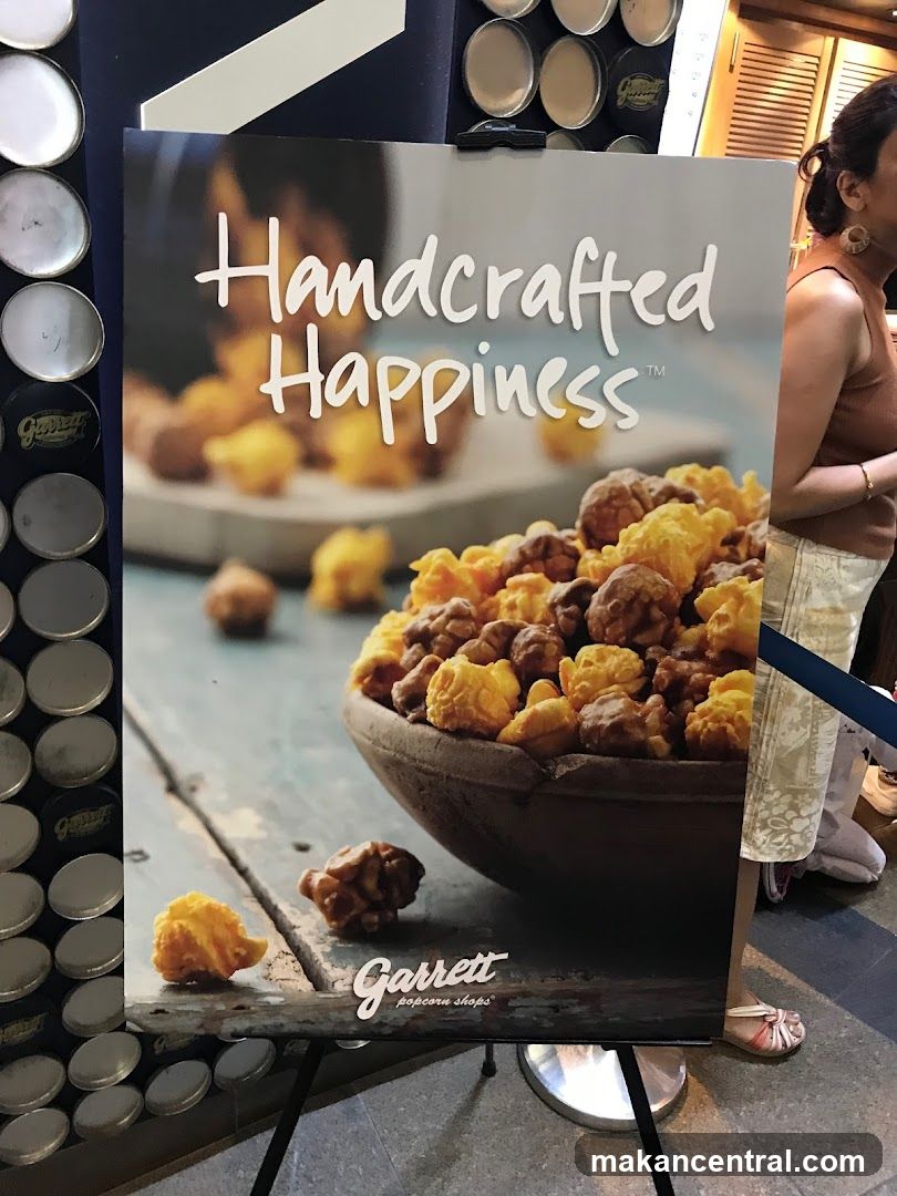 Garrett Popcorn Shops promotional display