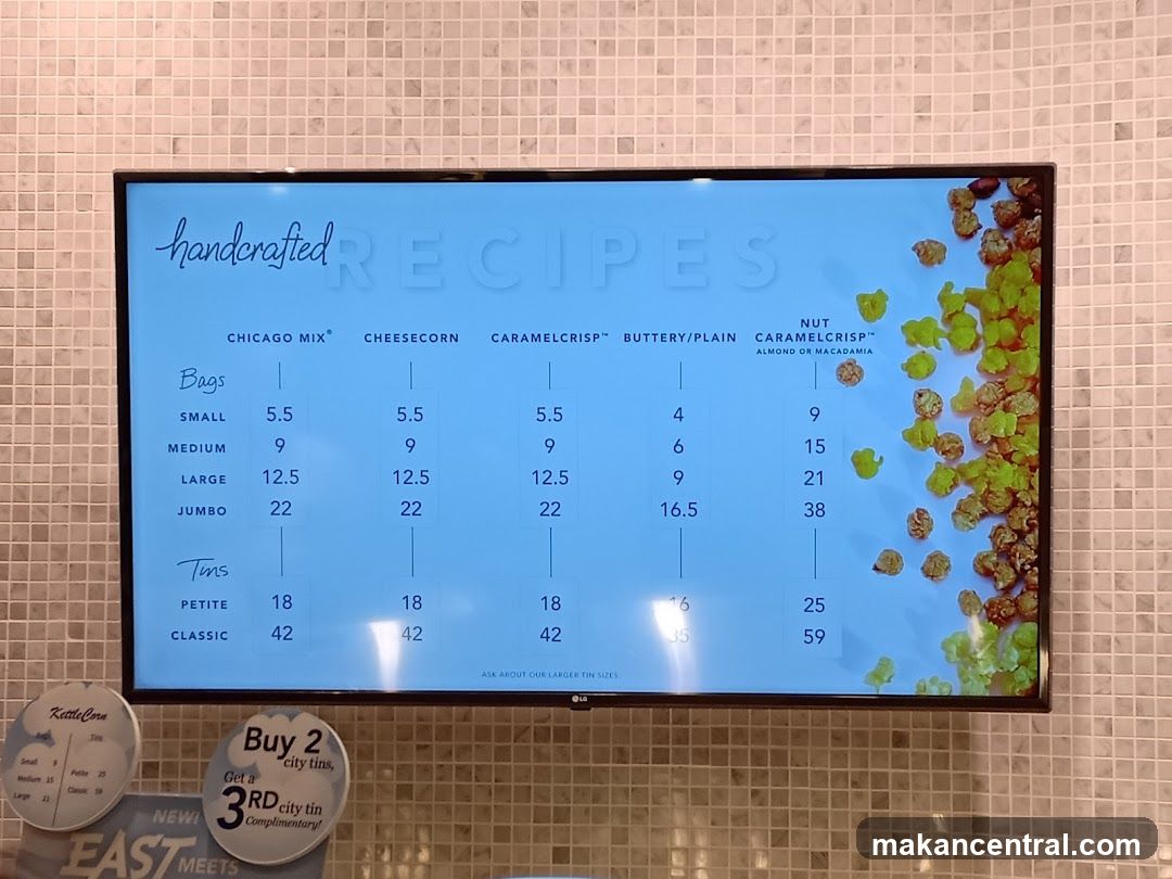 Handcrafted Recipes Menu